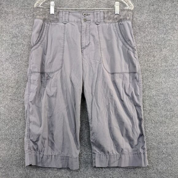 Nike ACG Women's All Conditions Capri Pants Gray 8M Patch Pocket Flat Front - Picture 2 of 11